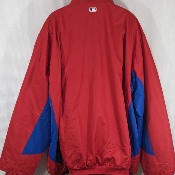 NWOT! PHILADELPHIA PHILLIES! MAJESTIC BASEBALL NYLON, THERMAL LINED JACKET!SZ 6X - Picture 8 of 10
